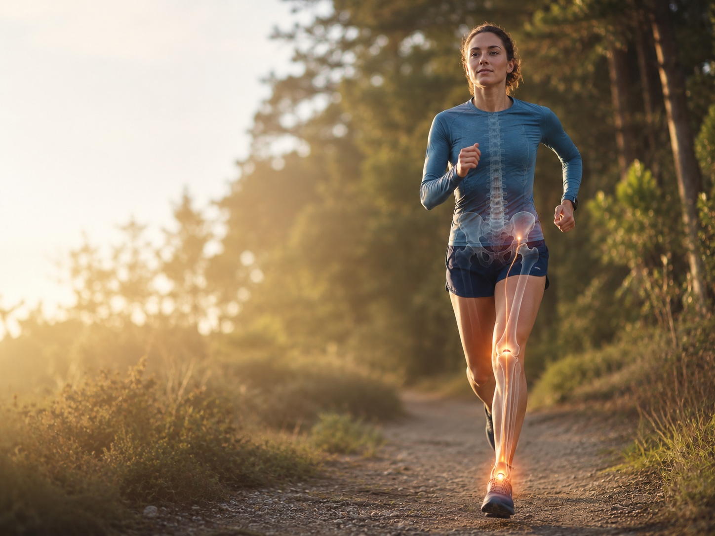 Sporter in beweging — illustratie sportblessures